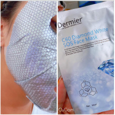 DERMIER C60 Diamond White Face Mask C60閃鑽急救面膜